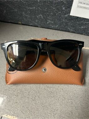 Ray-Ban RB2140 original glass wayfarer Black square Frame unisex Sunglasses rare